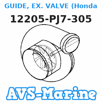 12205-PJ7-305 GUIDE, EX. VALVE (Honda Code 2689180). Honda 