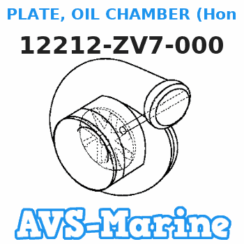 12212-ZV7-000 PLATE, OIL CHAMBER (Honda Code 4431748). Honda 
