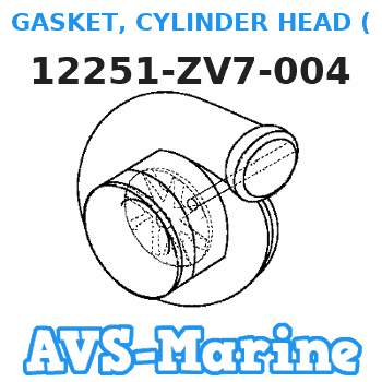 12251-ZV7-004 GASKET, CYLINDER HEAD (Honda Code 4431763). Honda 