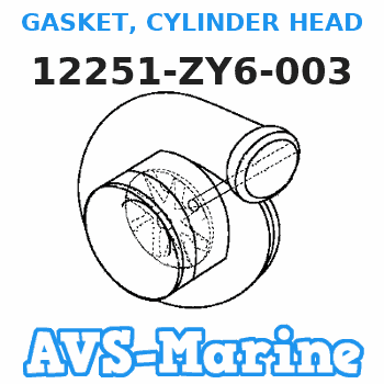 12251-ZY6-003 GASKET, CYLINDER HEAD Honda 