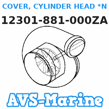 12301-881-000ZA COVER, CYLINDER HEAD *NH8* (DARK GRAY) (Honda Code 3174182). Honda 
