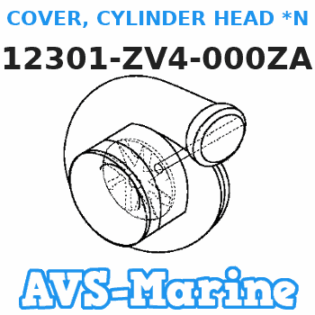 12301-ZV4-000ZA COVER, CYLINDER HEAD *NH8* (DARK GRAY) (Honda Code 2794352). Honda 