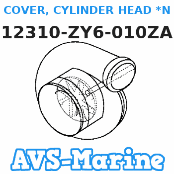 12310-ZY6-010ZA COVER, CYLINDER HEAD *NH8* (DARK GRAY) Honda 