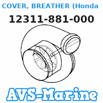 12311-881-000 COVER, BREATHER (Honda Code 0497149). Honda 