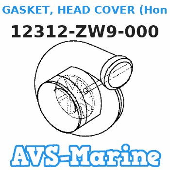 12312-ZW9-000 GASKET, HEAD COVER (Honda Code 6639249). Honda 