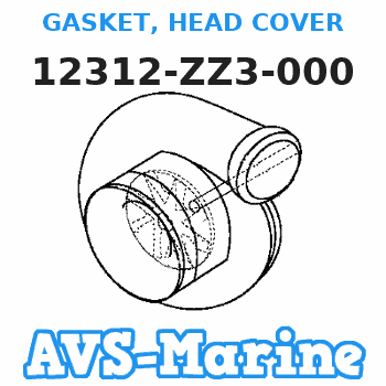 12312-ZZ3-000 GASKET, HEAD COVER Honda 