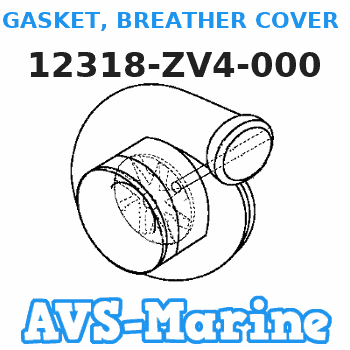 12318-ZV4-000 GASKET, BREATHER COVER (Honda Code 2794386). Honda 
