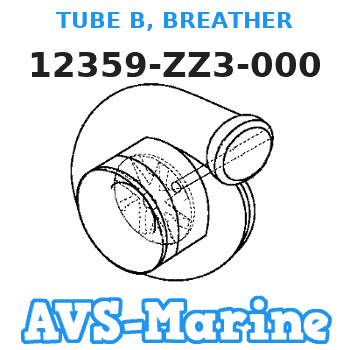 12359-ZZ3-000 TUBE B, BREATHER Honda 