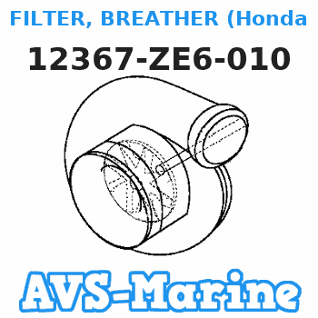 12367-ZE6-010 FILTER, BREATHER (Honda Code 2794402). Honda 