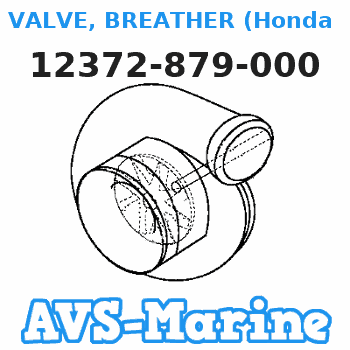 12372-879-000 VALVE, BREATHER (Honda Code 0452151). Honda 