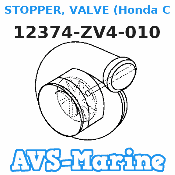 12374-ZV4-010 STOPPER, VALVE (Honda Code 2944304). Honda 