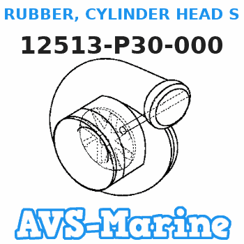 12513-P30-000 RUBBER, CYLINDER HEAD SEAL (Honda Code 3925278). Honda 