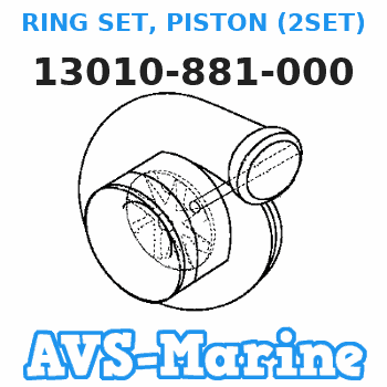 13010-881-000 RING SET, PISTON (2SET) (STD) (Honda Code 0648089). Honda 