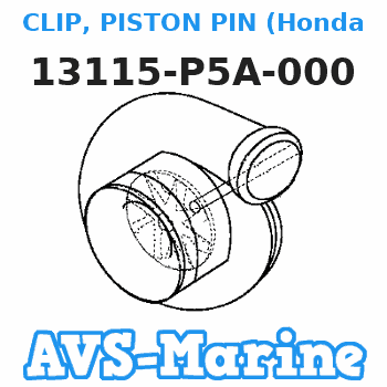 13115-P5A-000 CLIP, PISTON PIN (Honda Code 4959003). Honda 