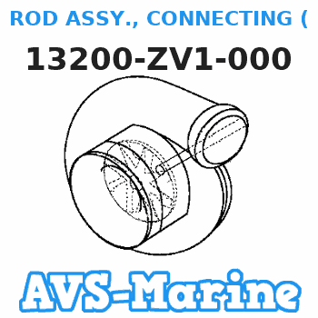 13200-ZV1-000 ROD ASSY., CONNECTING (Honda Code 1983766). Honda 