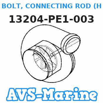 13204-PE1-003 BOLT, CONNECTING ROD (Honda Code 1598481). Honda 