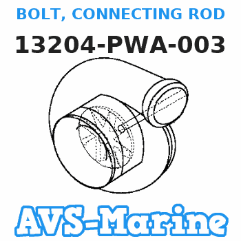 13204-PWA-003 BOLT, CONNECTING ROD Honda 