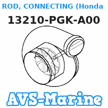13210-PGK-A00 ROD, CONNECTING (Honda Code 6514087). Honda 