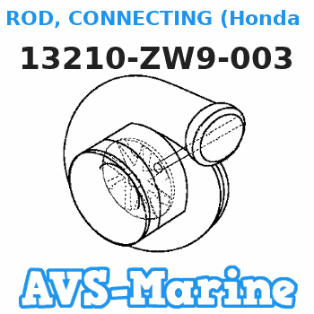 13210-ZW9-003 ROD, CONNECTING (Honda Code 6639280). Honda 