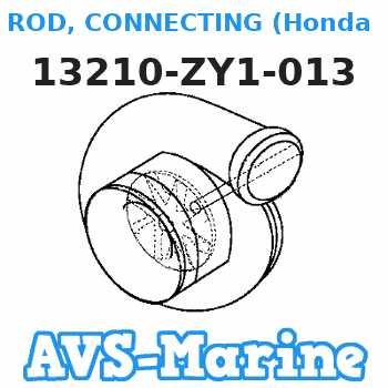 13210-ZY1-013 ROD, CONNECTING (Honda Code 7229594). Honda 