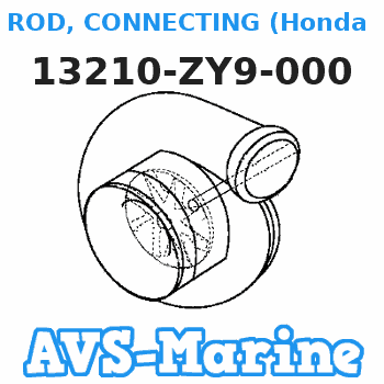 13210-ZY9-000 ROD, CONNECTING (Honda Code 8575292). Honda 