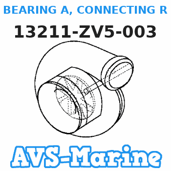 13211-ZV5-003 BEARING A, CONNECTING ROD (Honda Code 3701216). (BLUE) Honda 