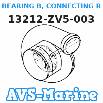 13212-ZV5-003 BEARING B, CONNECTING ROD (Honda Code 3701232). (BLACK) Honda 
