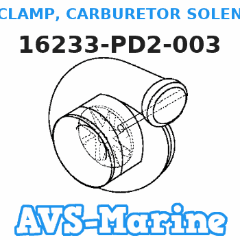 16233-PD2-003 CLAMP, CARBURETOR SOLENOID WIRE HARNESS Honda 