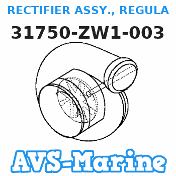 31750-ZW1-003 RECTIFIER ASSY., REGULATOR (Honda Code 4899217). (20A) Honda 
