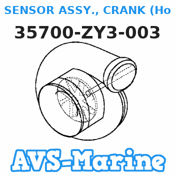 35700-ZY3-003 SENSOR ASSY., CRANK (Honda Code 6991905). Honda 