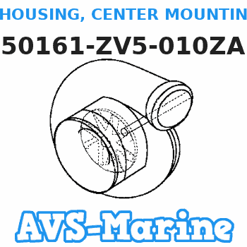 50161-ZV5-010ZA HOUSING, CENTER MOUNTING (Honda Code 4367272). (LOWER) *NH282MU* (OYSTER SILVER METALLIC-U) Honda 