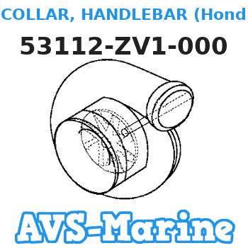 53112-ZV1-000 COLLAR, HANDLEBAR (Honda Code 1985712). Honda 