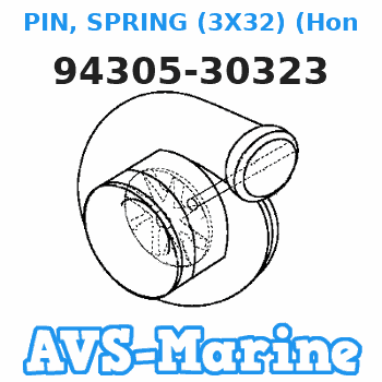 94305-30323 PIN, SPRING (3X32) (Honda Code 1986512). Honda 