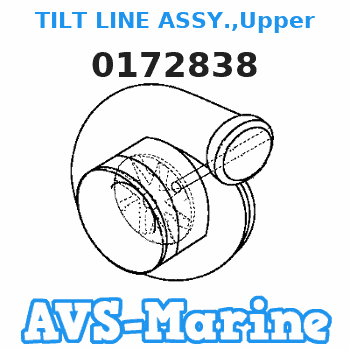 0172838 TILT LINE ASSY.,Upper JOHNSON 