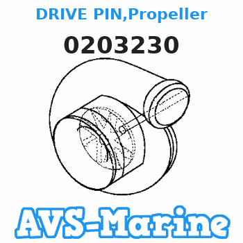 0203230 DRIVE PIN,Propeller JOHNSON 
