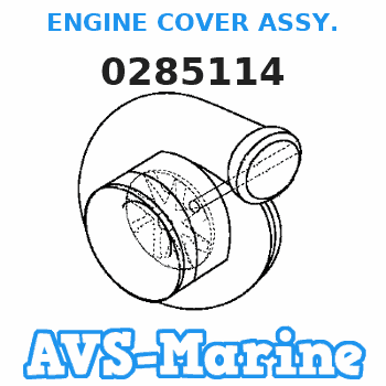 0285114 ENGINE COVER ASSY. JOHNSON 