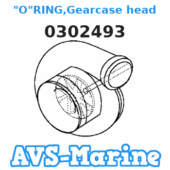 0302493 "O"RING,Gearcase head JOHNSON 