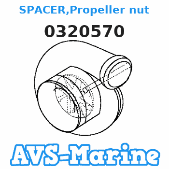0320570 SPACER,Propeller nut JOHNSON 