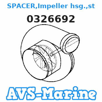 0326692 SPACER,Impeller hsg.,std. JOHNSON 