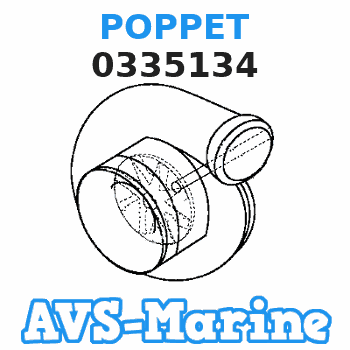 Poppet Valve & Spring 25 35 40 50 HP 1989-2004 0335134 Evinrude Johnson Metal 