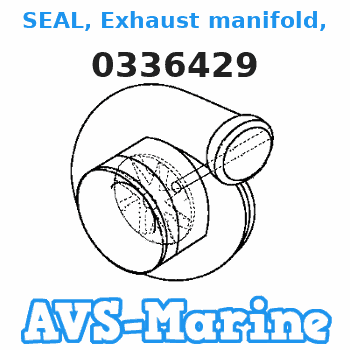 0336429 SEAL, Exhaust manifold, 175 JOHNSON 