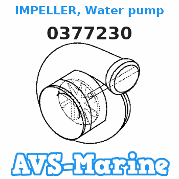 0377230 IMPELLER, Water pump JOHNSON 