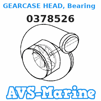 0378526 GEARCASE HEAD, Bearing & seal assy. JOHNSON 