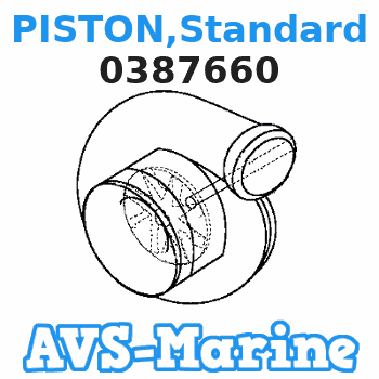 0387660 PISTON,Standard JOHNSON 