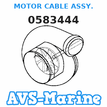 0583444 MOTOR CABLE ASSY. JOHNSON 
