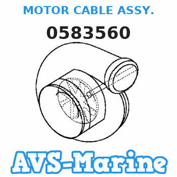 0583560 MOTOR CABLE ASSY. JOHNSON 