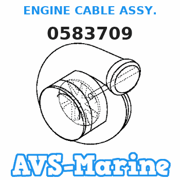 0583709 ENGINE CABLE ASSY. JOHNSON 