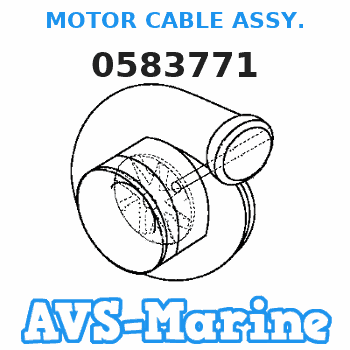 0583771 MOTOR CABLE ASSY. JOHNSON 