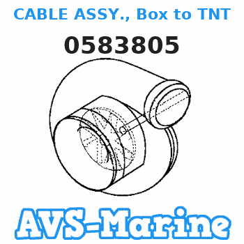 0583805 CABLE ASSY., Box to TNT sw. JOHNSON 