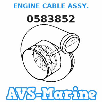 0583852 ENGINE CABLE ASSY. JOHNSON 